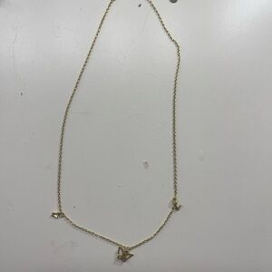 Butterfly gold necklace